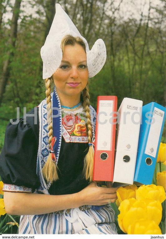 Woman - Netherlands Folk Costumes - Holland - Netherlands - unused - JH Postcards