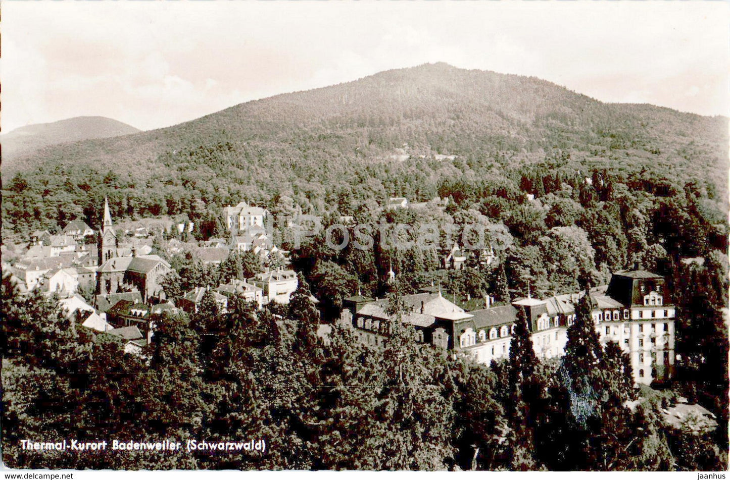 Thermalkurort Badenweiler - Schwarzwald - 1959 - old postcard - Germany - used - JH Postcards