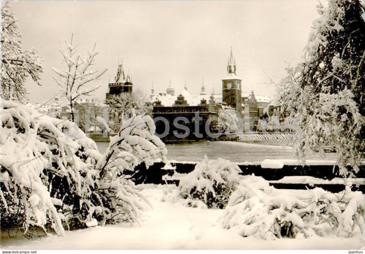 Praha - Prague - Vanocni a Novorocni Pozdrav - New Year Greetings - 1964 - Czech Republic - Czechoslovakia - used - JH Postcards