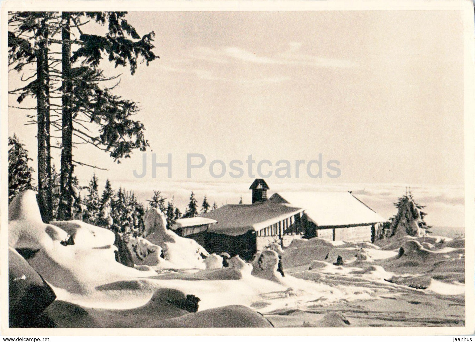 Schihutte - Harz und Thuringer Wald - old postcard - 1959 - Germany DDR - unused - JH Postcards