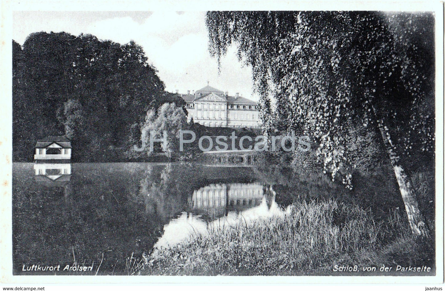 Luftkurort Arolsen - Schloss von der Parkseite - castle - Germany - unused - JH Postcards