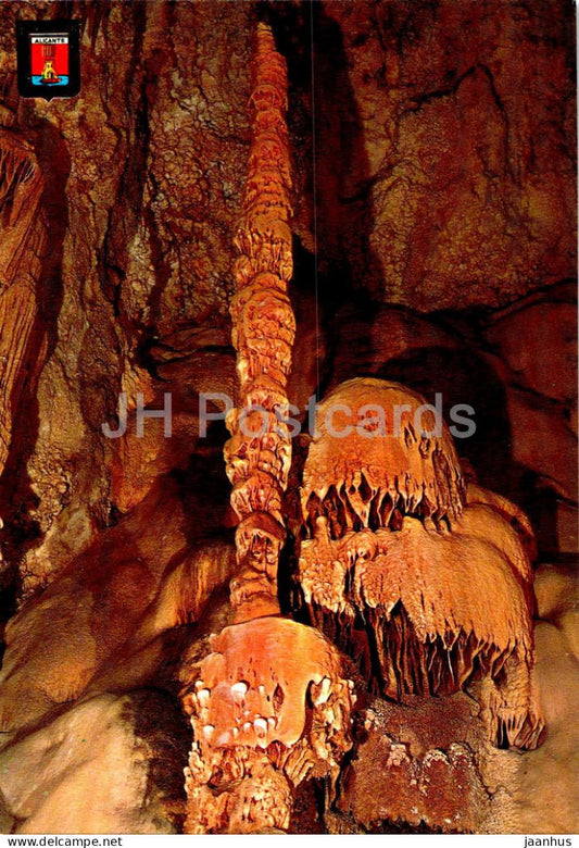 Alicante - Busot - Cuevas de Canalobre - Palmera y Medusas de mar - Palm tree and Meduses - cave - 11 - Spain - unused - JH Postcards