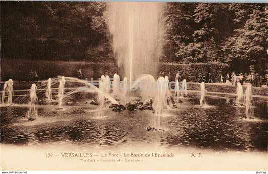 Versailles - Le Parc - Le Bassin de l'Encelade - 129 - old postcard - France - unused - JH Postcards