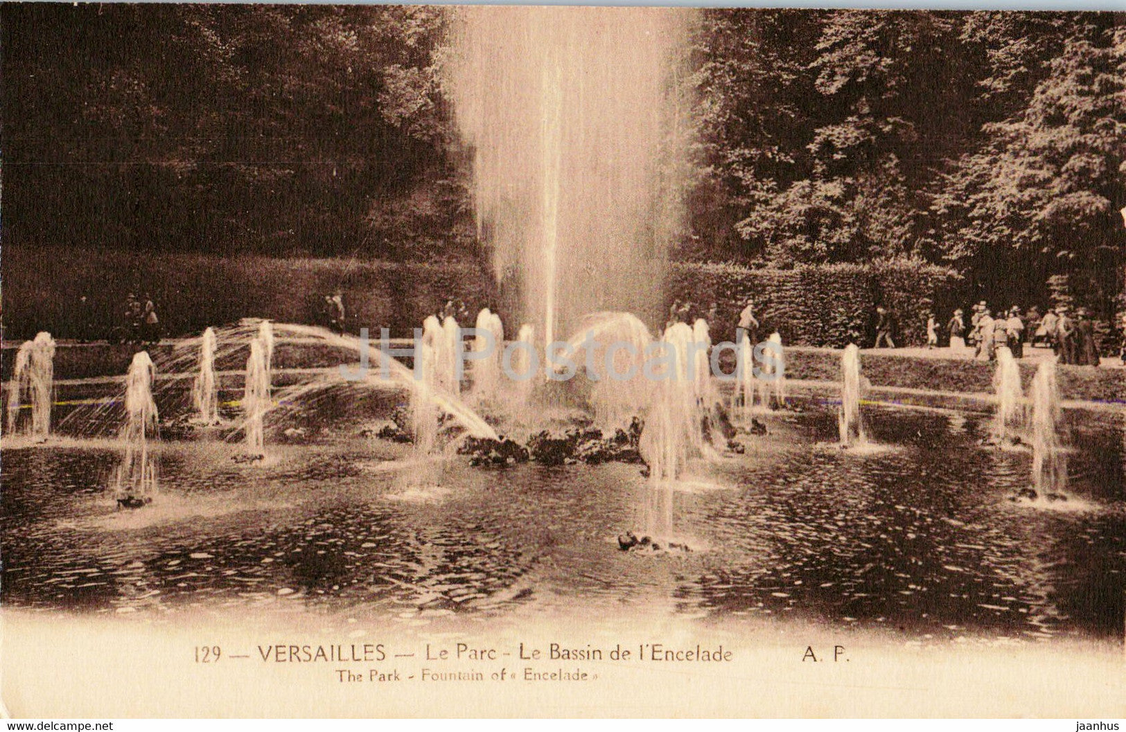 Versailles - Le Parc - Le Bassin de l'Encelade - 129 - old postcard - France - unused - JH Postcards