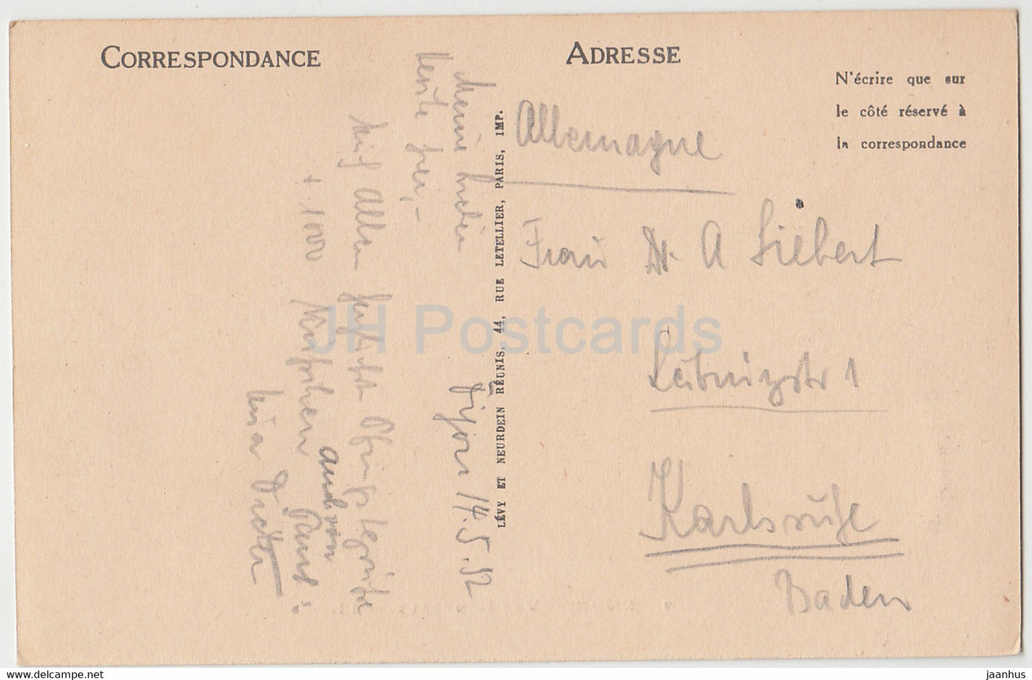 Dijon - Vue Generale - 2 - alte Postkarte - Frankreich - gebraucht