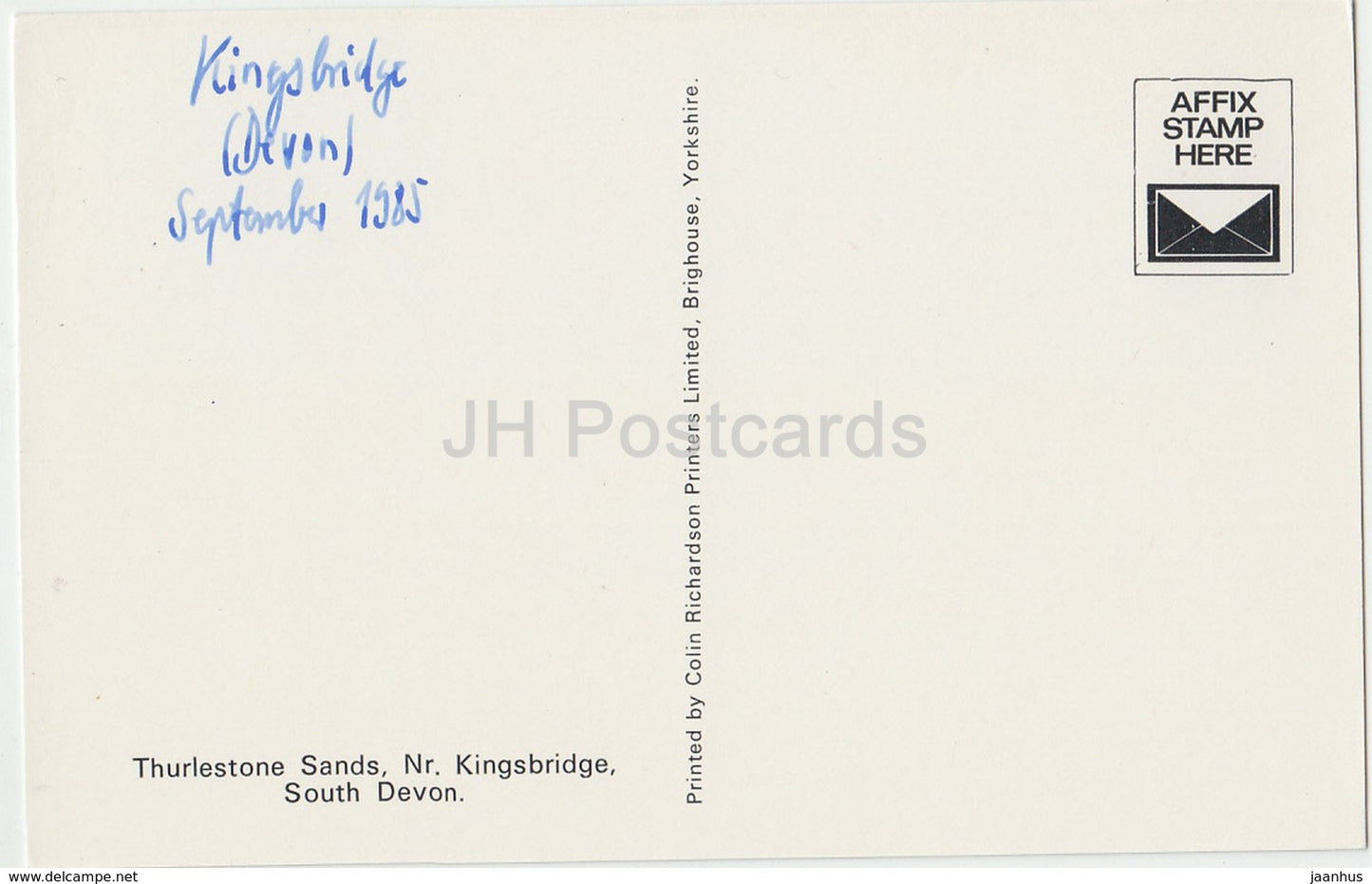 Kingsbridge - Thurlestone Sands - South Devon - 1985 - United Kingdom - England - used