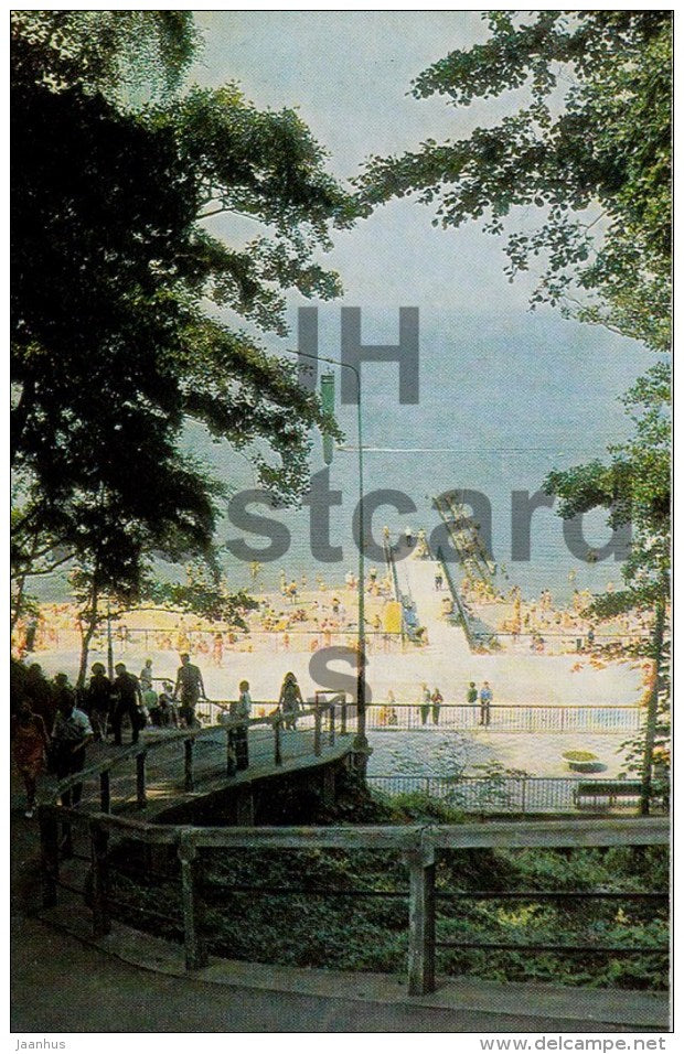 Descent to the sea - Svetlogorsk - 1972 - Russia USSR - unused - JH Postcards