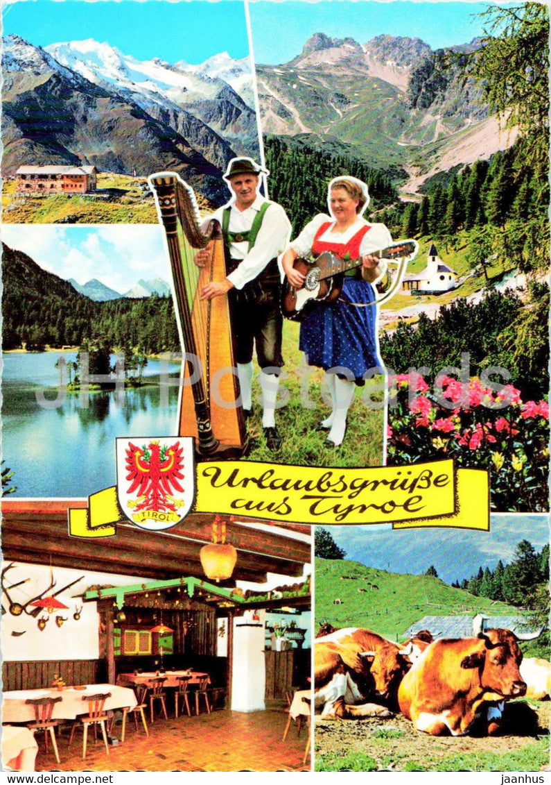 Urlaubsgrusse aus Tyrol - Tirol - folk costumes - 1969 - Austria - used - JH Postcards
