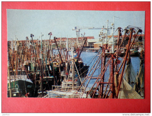 The Port - ship - Scheveningen - 1976 - Netherlands - unused - JH Postcards