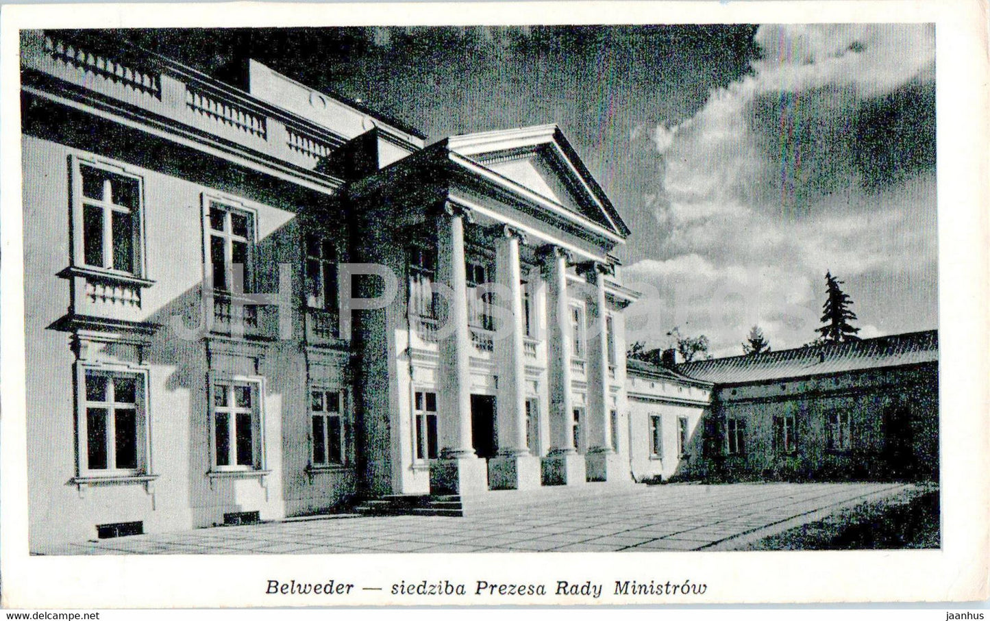 Belweder - siedziba Prezesa Rady Ministrow - Belvedere - the seat of the Prime Minister - old postcard - Poland - unused - JH Postcards