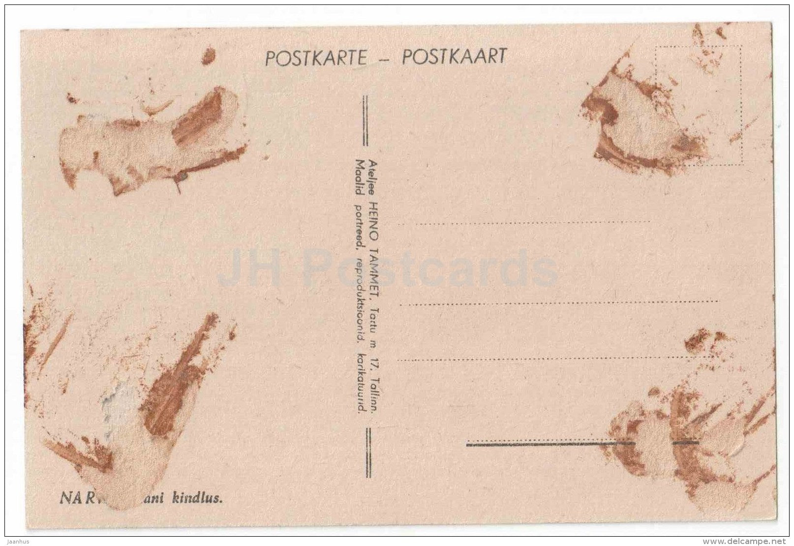 Narva castle - Estonia - unused - JH Postcards