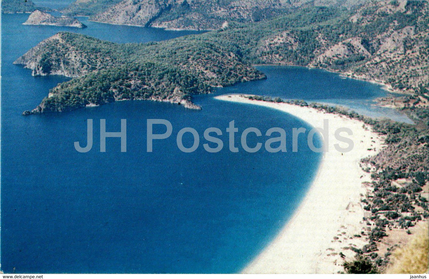 Fethiye - Oludeniz Belcegiz ve St Nicholas Island - Ilhan Bastan - Turkey - used - JH Postcards