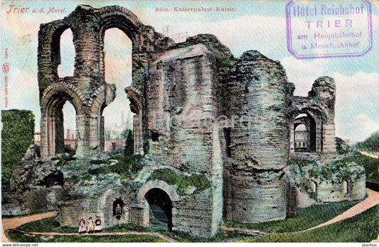 Trier a d Mosel - Rom Kaiserpalast Ruine - ruins - 64900 - ancient world - old postcard - Germany - unused - JH Postcards