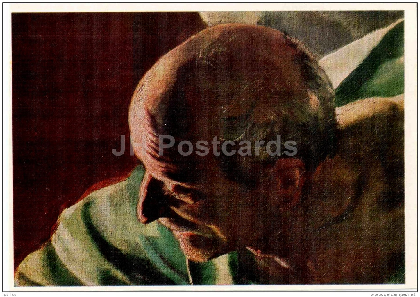 painting by K. Bryullov - Last Day of Pompeii , 1833 - detail - old man - Russian art - 1979 - Russia USSR - unused - JH Postcards