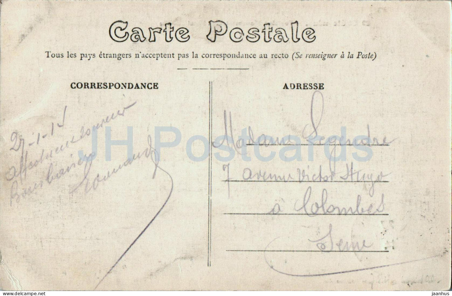 Chateaudun - Fontaine Monumentale et Hotel de Ville - fountain - town hall - 29 - old postcard - 1914 - France - used