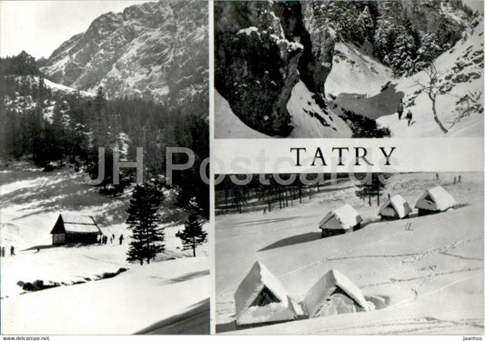Tatry Zachodnie - Western Tatras - Hala Strazyska - Dolina Bialego - multiview - Poland - unused - JH Postcards