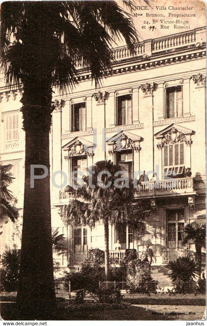 Nice - Villa Chantecler Mme Brunon - old postcard - France - used - JH Postcards