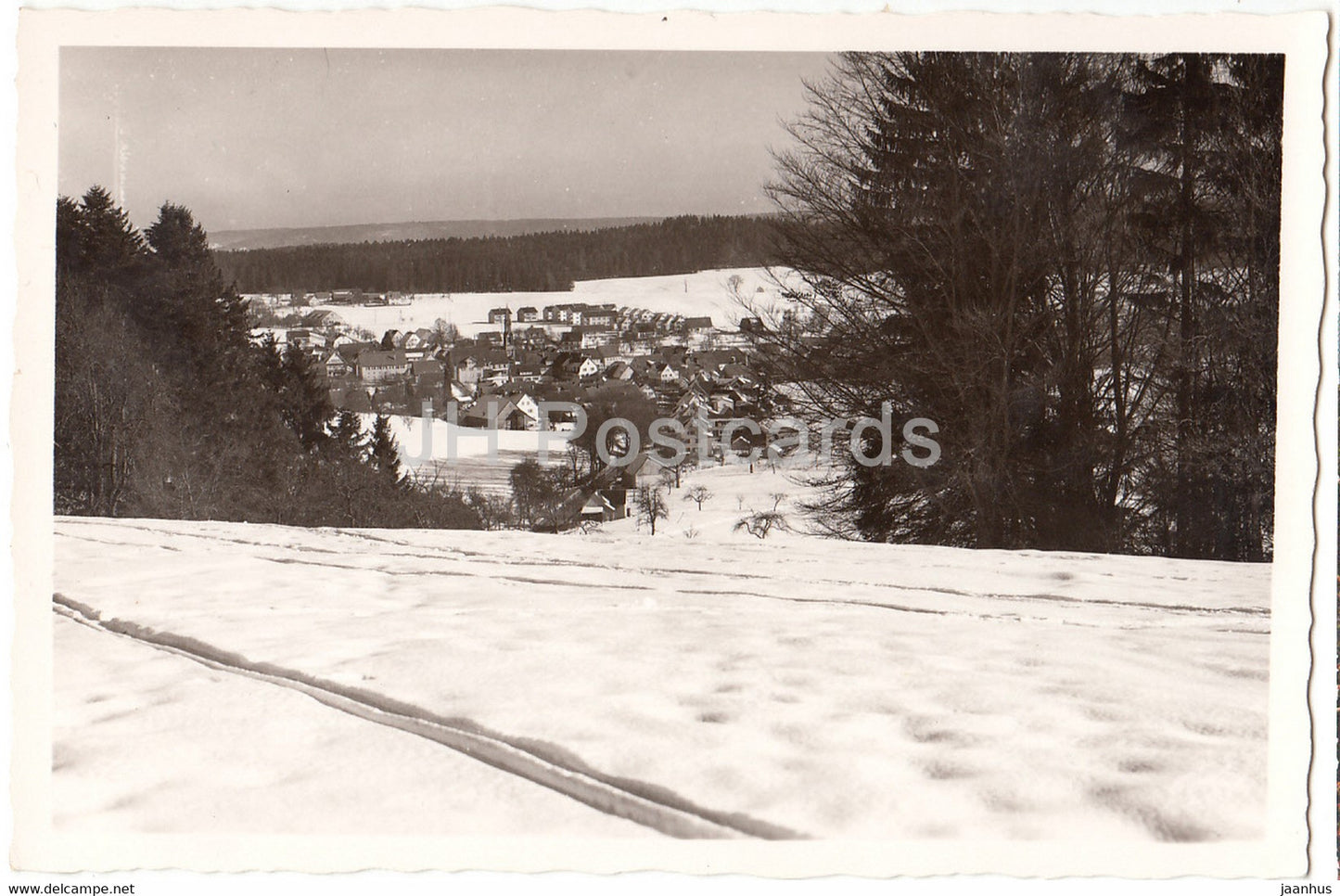Gschwend - winter view - Germany - unused - JH Postcards
