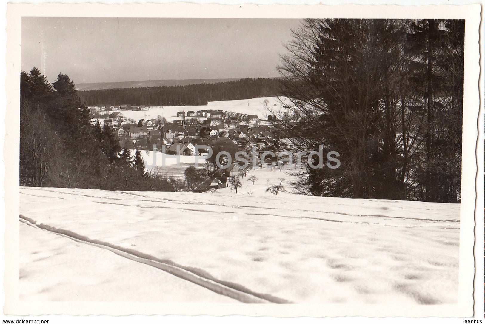 Gschwend - winter view - Germany - unused - JH Postcards