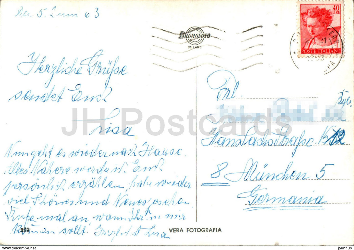 Bolzano - Bozen - Panorama con Catinaccio - Panorama mit dem Rosengarten - 202 - 1963 - Italien - gebraucht