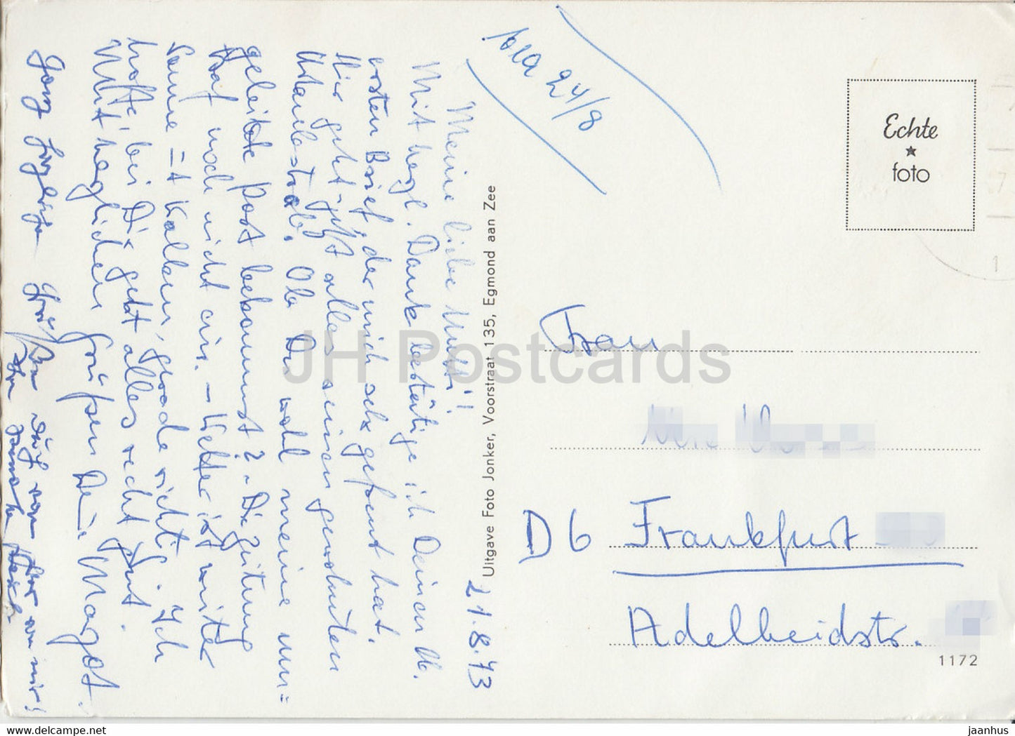 Egmond aan Zee – Strand – 1973 – Niederlande – gebraucht