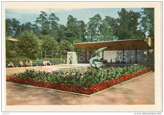 Mineral Water Pavilion of the Sanatorium Baltija - Dzintari - 1962 - Latvia USSR - unused - JH Postcards
