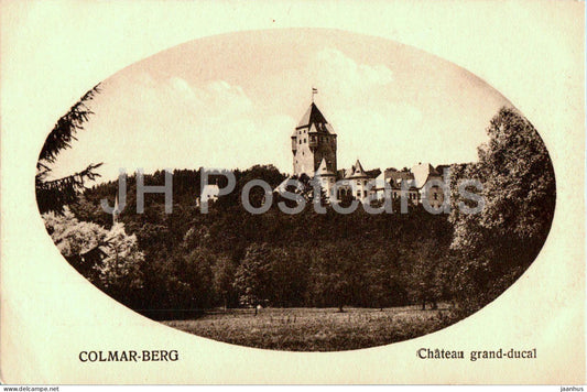 Colmar Berg - Chateau grand ducal - castle - old postcard - 1934 - Luxembourg - used - JH Postcards