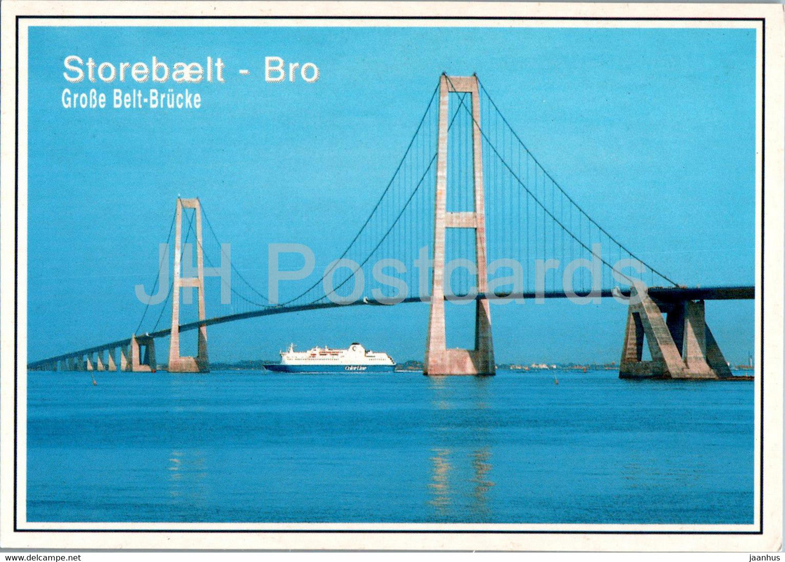 Storebaelt Bro - bridge - Denmark - unused - JH Postcards
