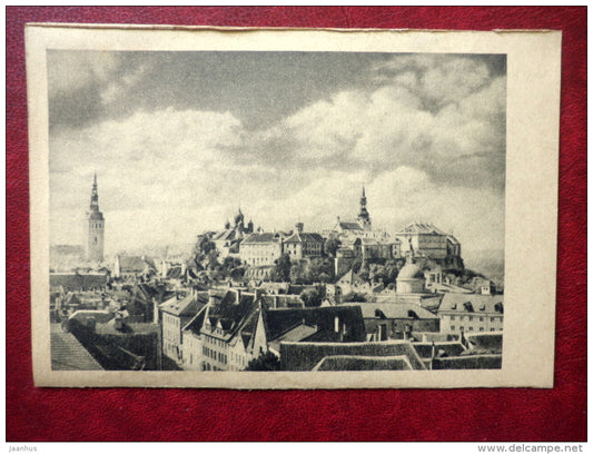 view to Toompea - Old Town - Tallinn - nr 125 - 1920s-1930s - Estonia - unused - JH Postcards