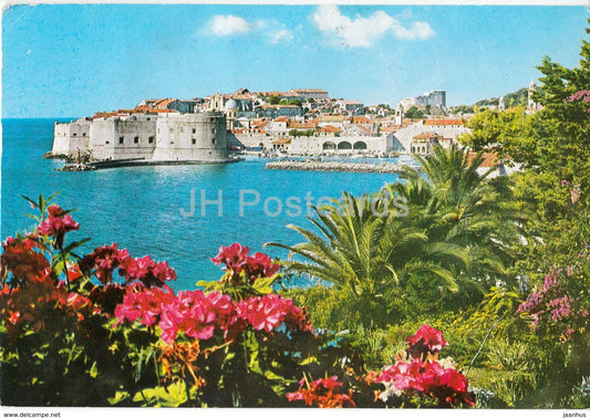 Dubrovnik - view - 1982 - Croatia - Yugoslavia - used - JH Postcards