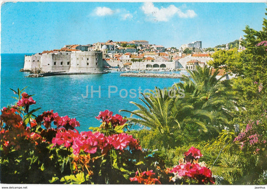 Dubrovnik - view - 1982 - Croatia - Yugoslavia - used - JH Postcards