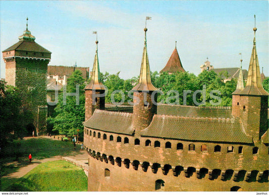 Krakow - Barbakan i Brama Florianska - Barbican and Florianska Gate - Poland - unused - JH Postcards