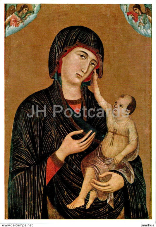Painting by Duccio di Buoninsegna - The Madonna of Crevole - 336 - Italian art - Italy - unused - JH Postcards
