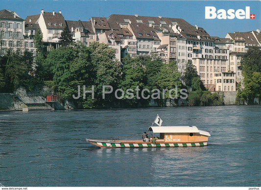 Basel - Basle - Partie am Rhein - Fahre Leu - boat - 2000 - Switzerland - used - JH Postcards