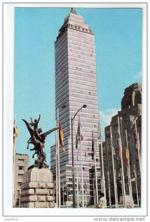 Latin American tower - The tallest building in the capital - 1970 - Mexico - unused - JH Postcards
