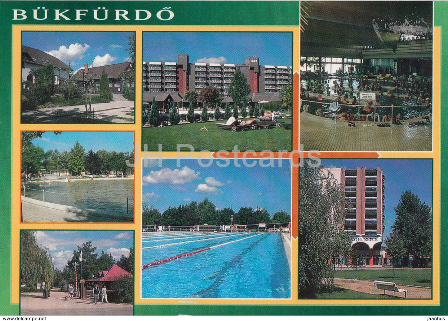 Bukfurdo - pool - hotel - multiview - 2003 - Hungary - used - JH Postcards