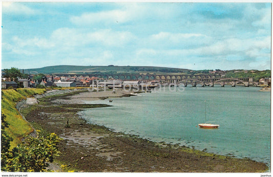 Berwick-Upon-Tweed - The Tree Bridges - PT22185 - 1970 - United Kingdom - England - used - JH Postcards