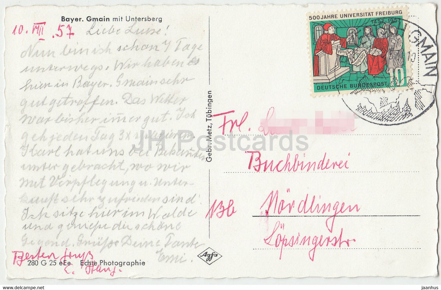 Bayer Gmain mit Untersberg - 1957 - Allemagne - d'occasion