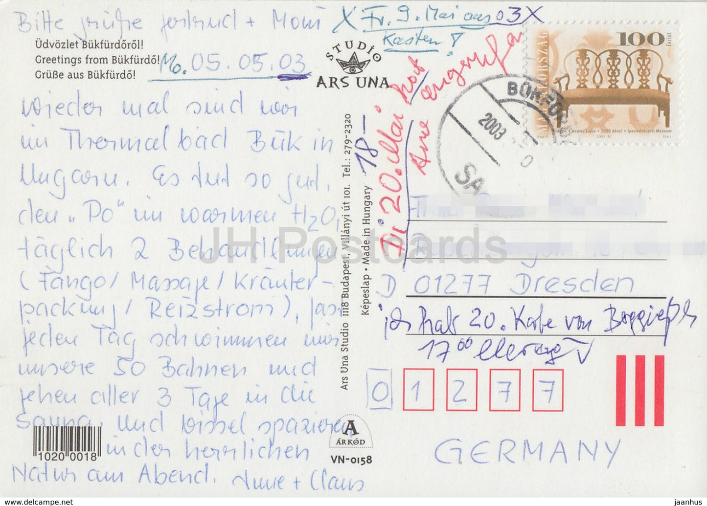 Bukfurdo - piscine - hôtel - multiview - 2003 - Hongrie - occasion