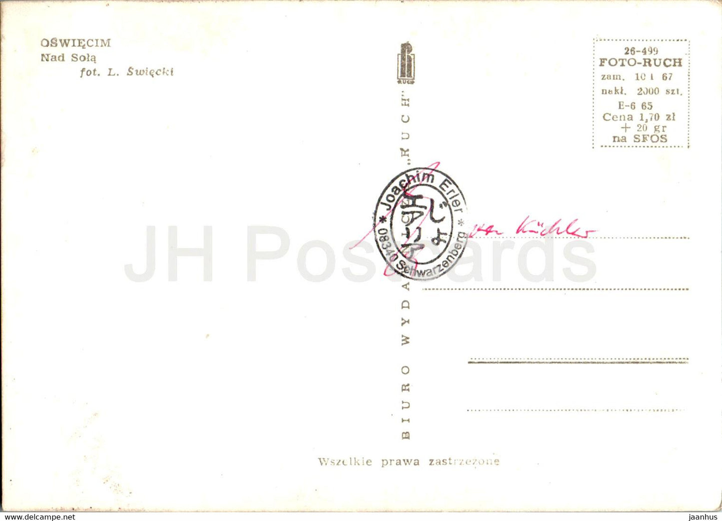 Oswiecim - Auschwitz - Nad Sola - 26-499 - Poland - used