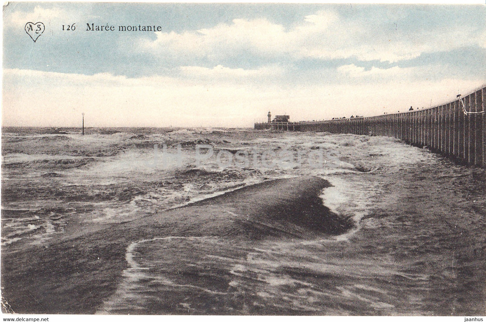Maree montante - 126 - old postcard - Belgium - unused - JH Postcards