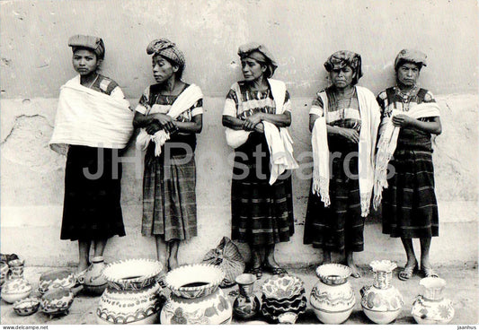 Alfareras - Amatenango - Chiapas - potters - folk costumes - AT 73 - Mexico - unused - JH Postcards