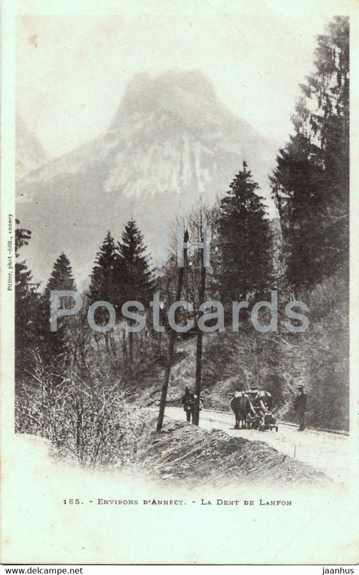 Environs d'Annecy - La Dent de Lanfon - 185 - old postcard - France - unused - JH Postcards