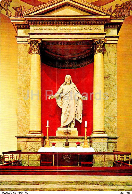 Copenhagen - Kobenhavn - The Cathedral - Altar - 703 - Denmark - unused - JH Postcards