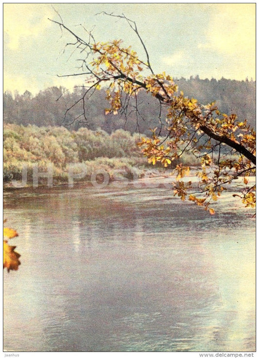 The Gauja river near Sigulda - Sigulda - Latvia USSR - unused - JH Postcards
