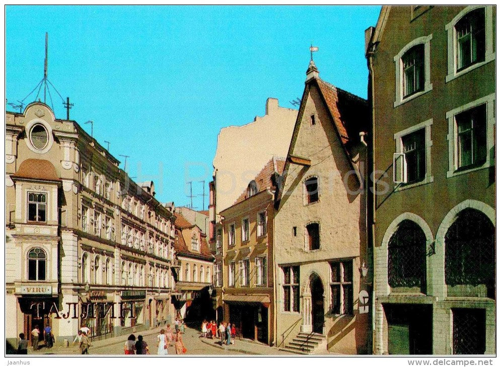Viru Street - Old Town - Tallinn - 1987 - Estonia USSR - unused - JH Postcards
