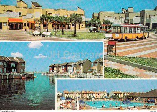 Isola di Albarella - Panoramiche - pool - multiview - Italy - used - JH Postcards