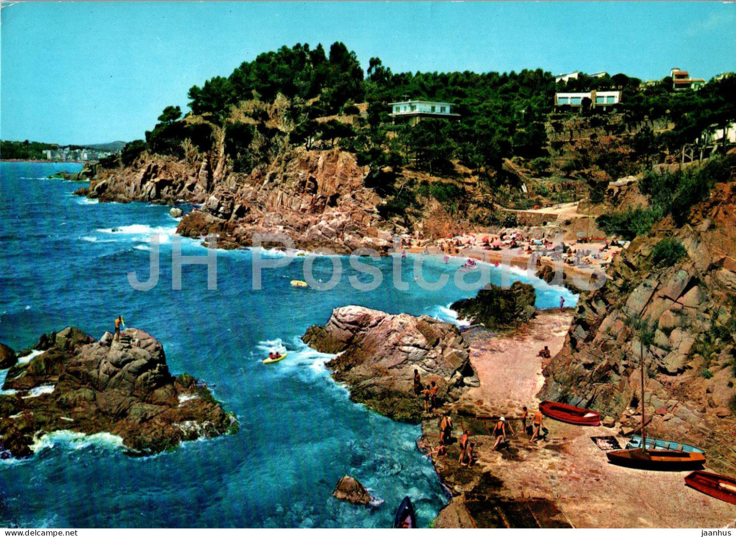 Costa Brava - Lloret de Mar - Cala d'en Trons - boat - 2472 - Spain - used - JH Postcards