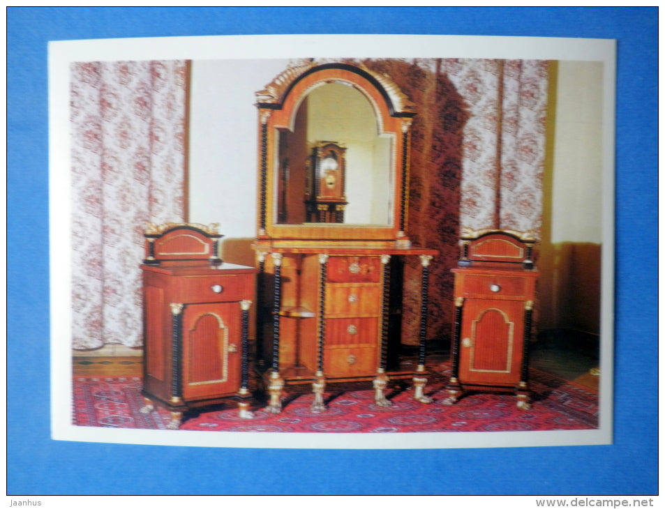 Room of first floor , furniture with dragons - Livadia Palace - 1978 - Ukraine USSR - unused - JH Postcards