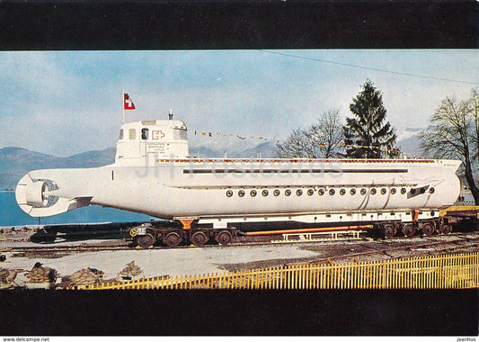 Lausanne - Exposition Nationale Suisse 1964 - Le mesoscaphe - submarine - 1964 - Switzerland - used - JH Postcards